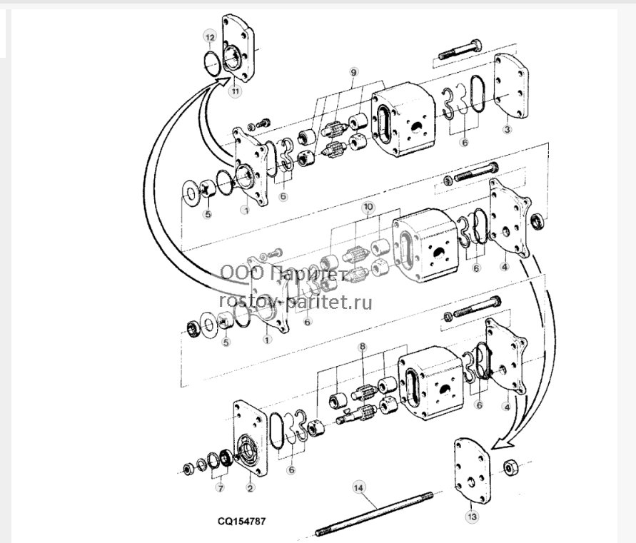 TRIPLE HYDRAULIC PUMP 